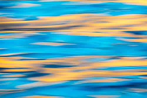 Washington State-Seabeck Blue and gold reflections on Hood Canal Art Print